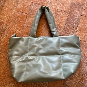 Free People Cloud Commuter Tote in Gray Blue